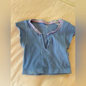 Out from Under blue and purple urban outfitters top